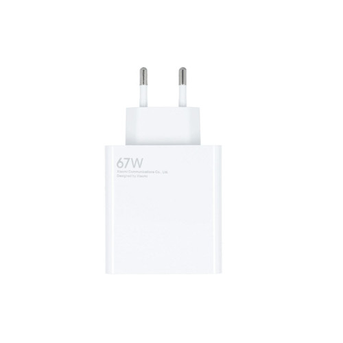شارژر دیواری فست تک پورت Xiaomi مدل وات 67W - سفید - اصل چین