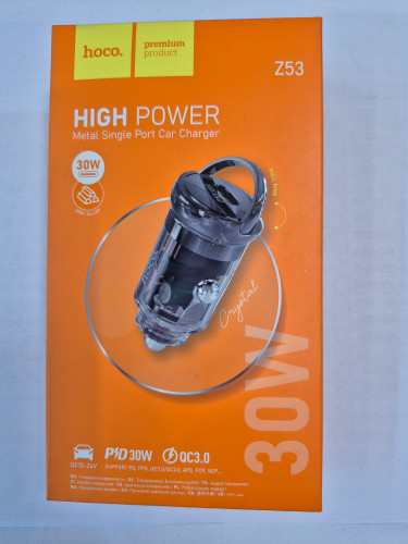 شارژر فندکی hoco z53 30w