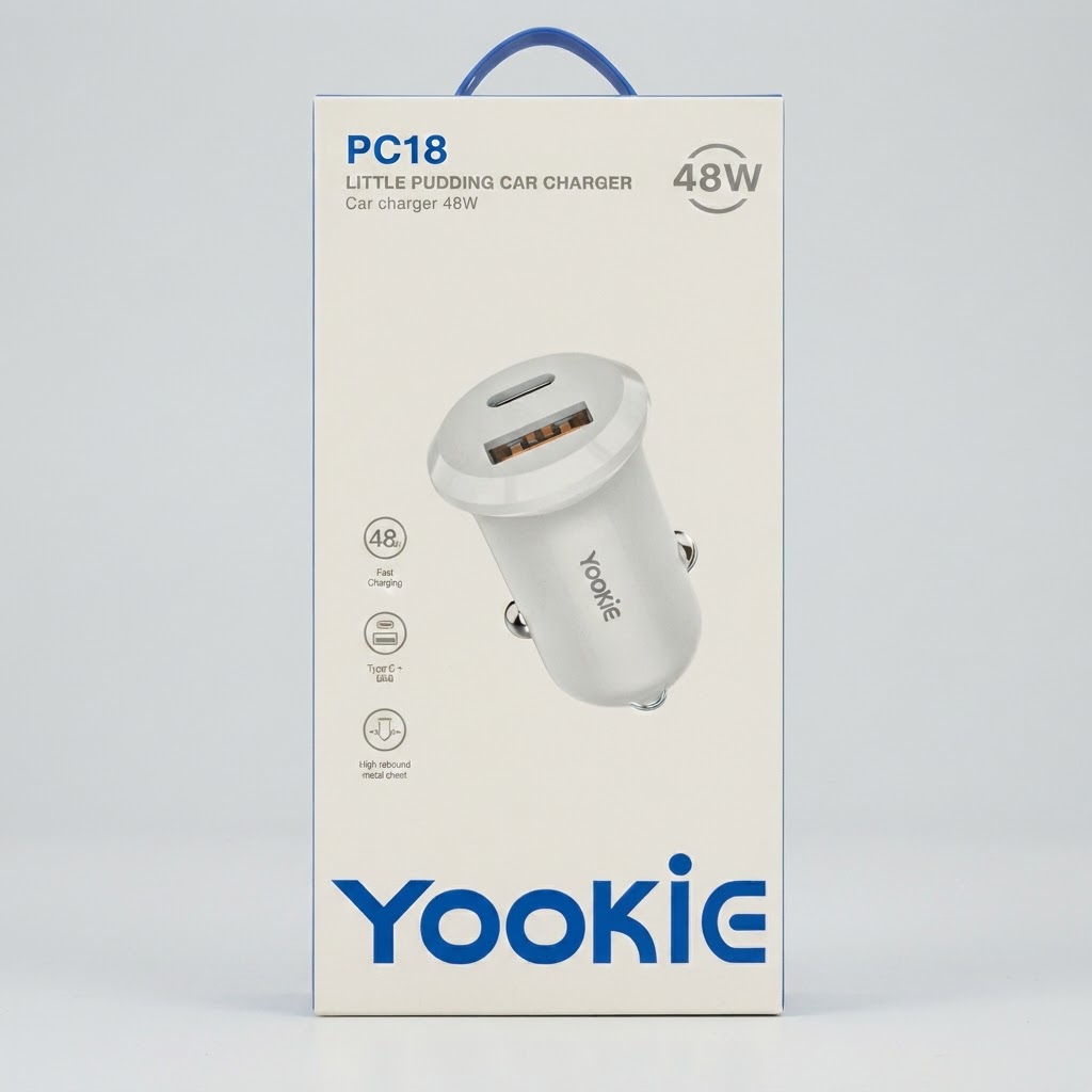 شارژر فندکی yookie مدل pc18, 48w