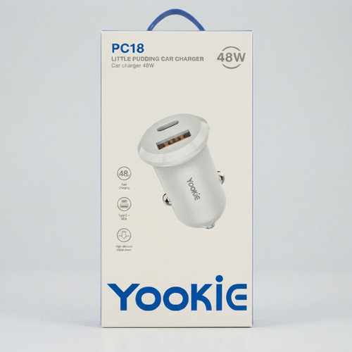 شارژر فندکی yookie مدل pc18, 48w
